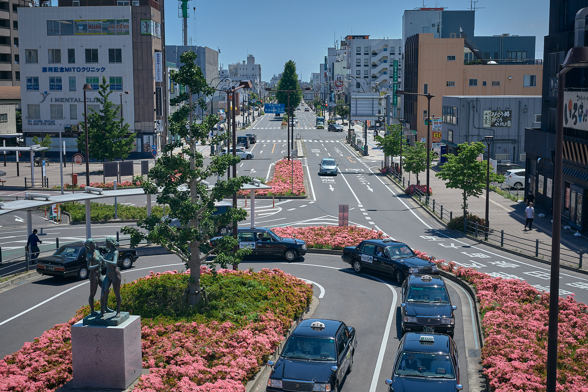 勝田駅前花壇コキア苗植え ひたちなかベストライオンズクラブ 茨城 ひたちなか ライオンズクラブ